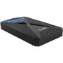 Tooq Caja Externia Gaming para HDD/SSD 2.5" hasta 9.5mm - SATA a USB 3.0/3.1 Gen 1 con Iluminación LED Azul - Sin Tornillos